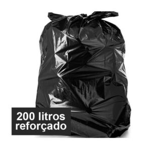 Saco de lixo preto reforçado 200 litros Tizão