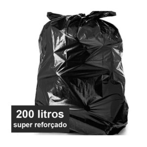 Saco de lixo preto super reforçado 200 litros Tizão