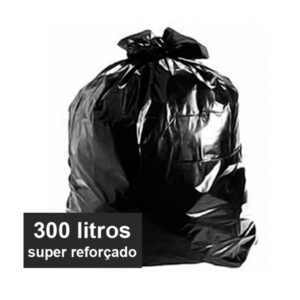 Saco de lixo preto super reforçado 300 litros Tizão