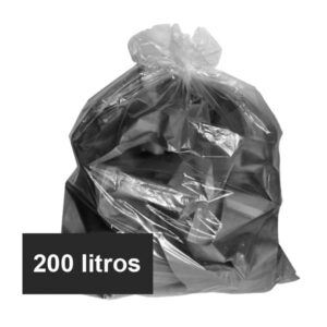 Saco de lixo transparente 200 litros Tizão