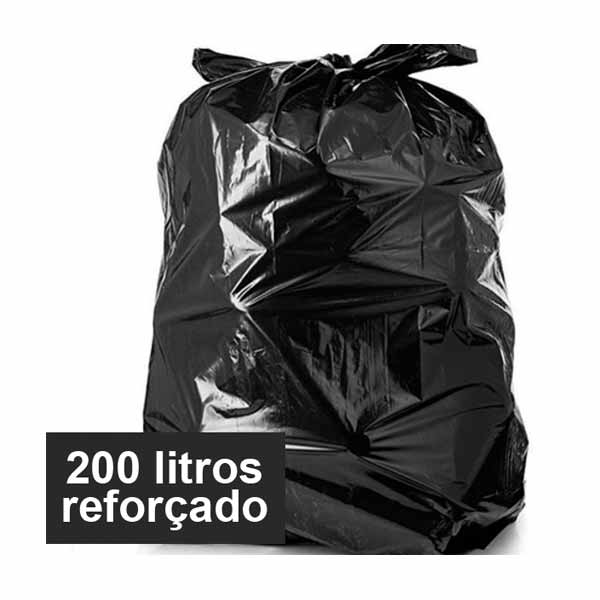 Saco de lixo preto reforçado 200 litros Tizão